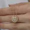 Lucky Life 925 Ayar Gumuss  Gold Kalpli Açılabilen Yonca Lucky Life Lucky Life Lucky Life Kadın Kolye