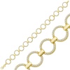 Lucky Life 925 Ayar Gumuss  Gold Yuvarlak Taşlı Lucky Life Lucky Life Kadın Bileklik
