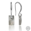 Swarovski Crystal Taşlı Lucky Life 925 Ayar Gumuss  Beyaz Baget Sallantılı Lucky Life Lucky Life Kadın Küpe