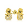 Lucky Life 925 Ayar Gumuss  Gold Kardan Adam Lucky Life Lucky Life Kadın Küpe