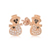 Lucky Life 925 Ayar Gumuss  Rose Kardan Adam Lucky Life Lucky Life Kadın Küpe