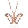 Lucky Life 925 Ayar Gumuss  Rose Kelebek Lucky Life Lucky Life Lucky Life Kadın Kolye