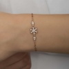 Lucky Life 925 Ayar Gumuss  Rose Kar Tanesi Lucky Life Lucky Life Kadın Bileklik