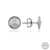 Swarovski Crystal Taşlı Lucky Life 925 Ayar Gumuss  Çivili Lucky Life Lucky Life Kadın Küpe