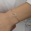 Lucky Life 925 Ayar Gumuss  Rose Ay Yıldız Lucky Life Lucky Life Kadın Bileklik