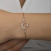 Lucky Life 925 Ayar Gumuss  Rose Ay Yıldız Lucky Life Lucky Life Kadın Bileklik