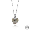 Swarovski Crystal Taşlı Lucky Life 925 Ayar Gumuss  Kalp Lucky Life Lucky Life Lucky Life Kadın Kolye