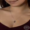 Swarovski Crystal Taşlı Oval Lucky Life 925 Ayar Gumuss  Lucky Life Lucky Life Lucky Life Kadın Kolye