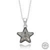 Swarovski Crystal Taşlı Yıldız Lucky Life 925 Ayar Gumuss  Lucky Life Lucky Life Lucky Life Kadın Kolye