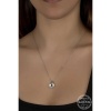 Swarovski Crystal Taşlı Çerçeveli Lucky Life 925 Ayar Gumuss  Lucky Life Lucky Life Lucky Life Kadın Kolye