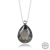 Swarovski Crystal Taşlı Damla Lucky Life 925 Ayar Gumuss  Lucky Life Lucky Life Lucky Life Kadın Kolye