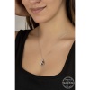 Swarovski Crystal Taşlı Damla Lucky Life 925 Ayar Gumuss  Lucky Life Lucky Life Lucky Life Kadın Kolye
