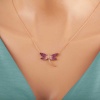Lucky Life 925 Ayar Gumuss  Rose Yusufçuk Lucky Life Lucky Life Lucky Life Kadın Kolye