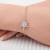 ​Lucky Life 925 Ayar Gumuss  Kar Çiçeği Lucky Life Lucky Life Kadın Bileklik