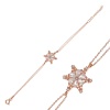 ​Lucky Life 925 Ayar Gumuss  Rose Kar Çiçeği Lucky Life Lucky Life Kadın Bileklik