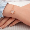 ​Lucky Life 925 Ayar Gumuss  Rose Kar Çiçeği Lucky Life Lucky Life Kadın Bileklik