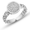 Lucky Life 925 Ayar Gumuss  Ayarlanabilir Yuvarlak Zirkon Taşlı Lucky Life Lucky Life Kadın Yüzük