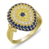 Lucky Life 925 Ayar Gumuss  Gold Damla Nazarlı Lucky Life Lucky Life Kadın Yüzük