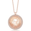 Lucky Life 925 Ayar Gumuss  Rose Allah Yazılı Lucky Life Lucky Life Lucky Life Kadın Kolye