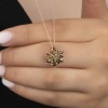 Lucky Life 925 Ayar Gumuss  Rose 4 Katman Lotus Çiçeği Lucky Life Lucky Life Lucky Life Kadın Kolye