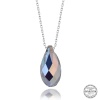 Swarovski Crystal Taşlı Damla Lucky Life 925 Ayar Gumuss  Lucky Life Lucky Life Lucky Life Kadın Kolye