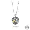 Swarovski Crystal Taşlı Kalp Lucky Life 925 Ayar Gumuss  Lucky Life Lucky Life Lucky Life Kadın Kolye
