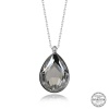 Swarovski Crystal Taşlı Damla Lucky Life 925 Ayar Gumuss  Lucky Life Lucky Life Lucky Life Kadın Kolye