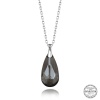 Swarovski Crystal Taşlı Damla Lucky Life 925 Ayar Gumuss  Lucky Life Lucky Life Lucky Life Kadın Kolye
