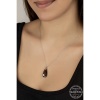Swarovski Crystal Taşlı Damla Lucky Life 925 Ayar Gumuss  Lucky Life Lucky Life Lucky Life Kadın Kolye