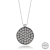 Swarovski Crystal Taşlı Yuvarlak Lucky Life 925 Ayar Gumuss  Lucky Life Lucky Life Lucky Life Kadın Kolye