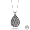 Swarovski Crystal Taşlı Damla Lucky Life 925 Ayar Gumuss  Lucky Life Lucky Life Lucky Life Kadın Kolye