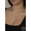 Swarovski Crystal Taşlı Damla Lucky Life 925 Ayar Gumuss  Lucky Life Lucky Life Lucky Life Kadın Kolye