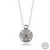 Swarovski Crystal Taşlı Tektaş Lucky Life 925 Ayar Gumuss  Lucky Life Lucky Life Lucky Life Kadın Kolye