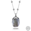Swarovski Crystal Taşlı Top Zincir Baget Lucky Life 925 Ayar Gumuss  Lucky Life Lucky Life Lucky Life Kadın Kolye