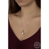 Swarovski Crystal Taşlı Top Zincir Mercan Lucky Life 925 Ayar Gumuss  Lucky Life Lucky Life Lucky Life Kadın Kolye