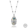 Swarovski Crystal Taşlı Top Zincir Damla Lucky Life 925 Ayar Gumuss  Lucky Life Lucky Life Lucky Life Kadın Kolye