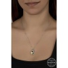 Swarovski Crystal Taşlı Top Zincir Damla Lucky Life 925 Ayar Gumuss  Lucky Life Lucky Life Lucky Life Kadın Kolye