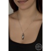 Swarovski Crystal Taşlı Top Zincir Çubuk Lucky Life 925 Ayar Gumuss  Lucky Life Lucky Life Lucky Life Kadın Kolye
