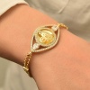 Lucky Life 925 Ayar Gumuss  Gold Kaplama Tuğralı Lucky Life Lucky Life Kadın Bileklik