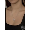 Swarovski Crystal Taşlı Top Zincir Oval Lucky Life 925 Ayar Gumuss  Lucky Life Lucky Life Lucky Life Kadın Kolye