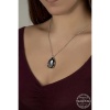 Swarovski Crystal Taşlı Top Zincir Damla Lucky Life 925 Ayar Gumuss  Lucky Life Lucky Life Lucky Life Kadın Kolye