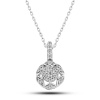 Lucky Life 925 Ayar Gumuss  Beyaz Zirkon Taşlı Çiçek Lucky Life Lucky Life Lucky Life Kadın Kolye