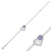 Lucky Life 925 Ayar Gumuss  Nazarlı Kalp Lucky Life Lucky Life Kadın Bileklik