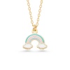 Lucky Life 925 Ayar Gumuss  Gold Gökkuşağı Lucky Life Lucky Life Lucky Life Kadın Kolye