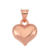 Lucky Life 925 Ayar Gumuss  Küçük 3 Boyutlu Rose Kalp Lucky Life Lucky Life Lucky Life Kadın Kolye Ucu