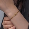 Lucky Life 925 Ayar Gumuss  Gold Aşk Düğüm Lucky Life Lucky Life Kadın Bileklik