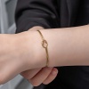 Lucky Life 925 Ayar Gumuss  Gold Aşk Düğüm Lucky Life Lucky Life Kadın Bileklik