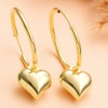 Lucky Life 925 Ayar Gumuss  Gold Kalp Sallantılı Lucky Life Lucky Life Kadın Küpe