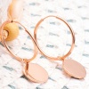Lucky Life 925 Ayar Gumuss  Rose Sallantılı Halka Lucky Life Lucky Life Kadın Küpe