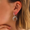 ​Lucky Life 925 Ayar Gumuss  Sallantılı Kaplan Figürlü Lucky Life Lucky Life Kadın Küpe